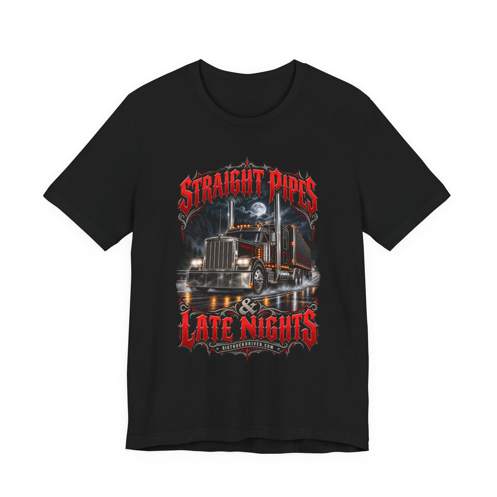 Straight Pipes & Late Nights — Full Moon Rig Tee