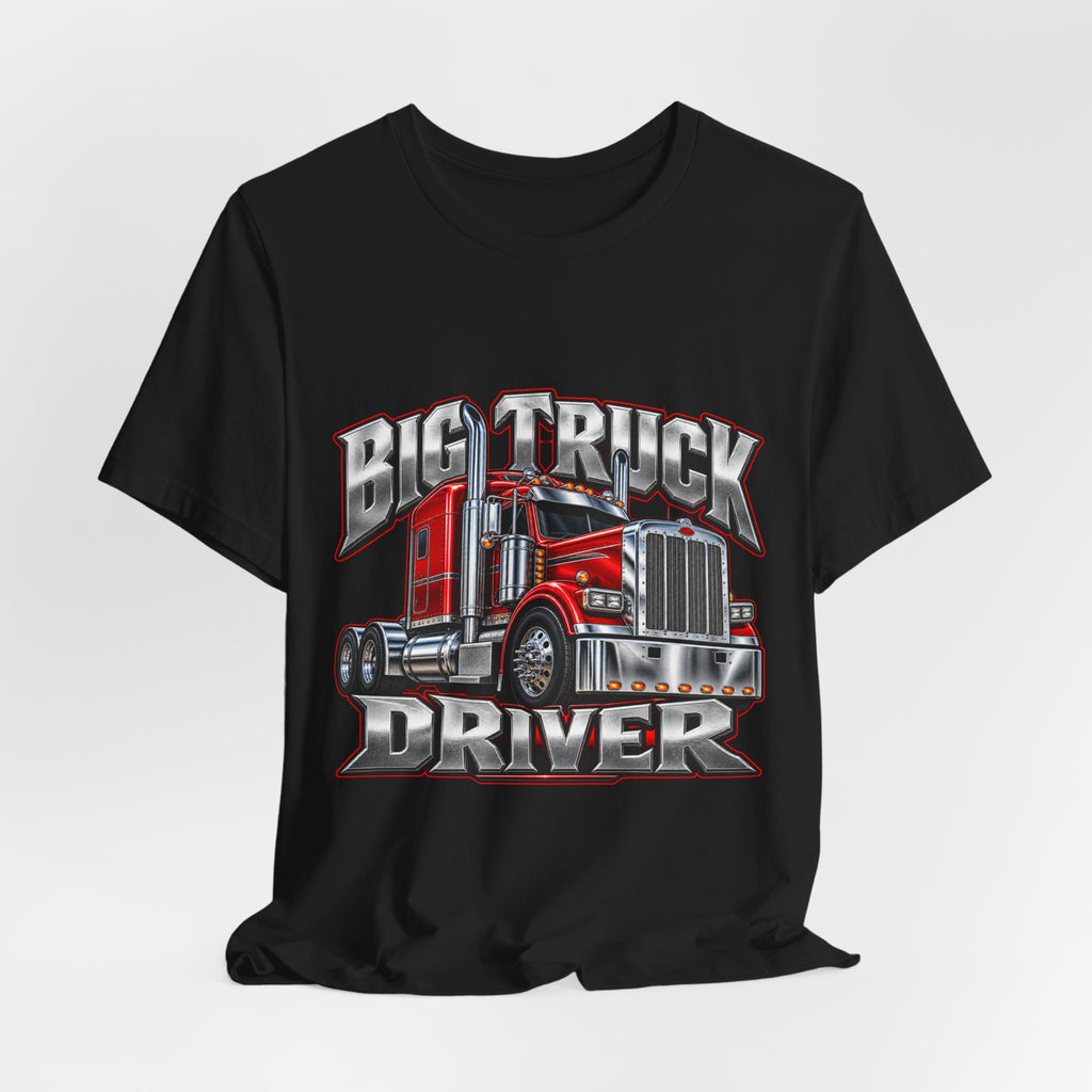 Big Truck Driver Chrome Emblem Tee