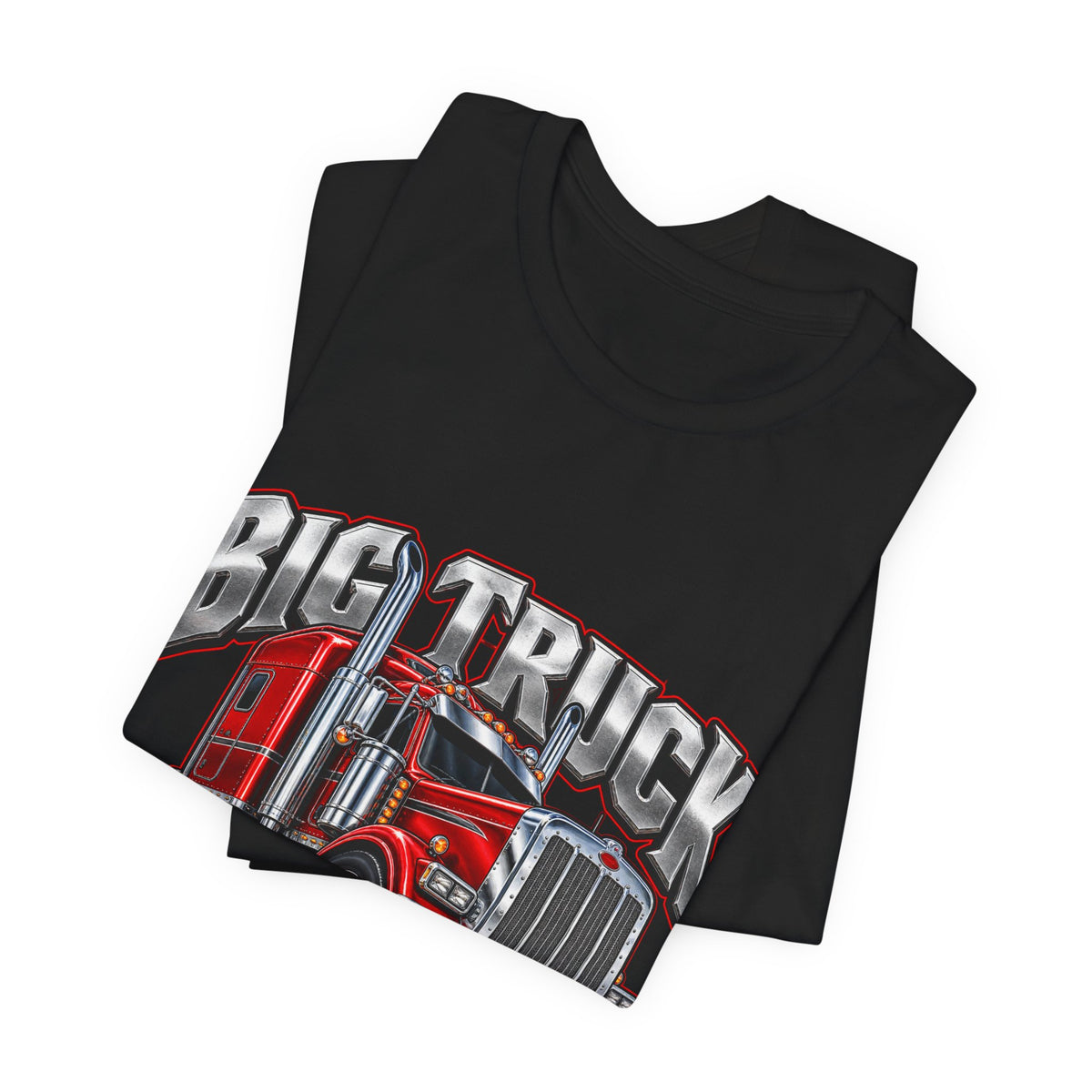 Big Truck Driver Chrome Emblem Tee
