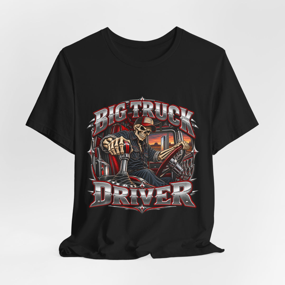 Big Truck Driver Chrome Rig Tee